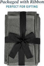 Franklin 100% Cotton Popcorn Textured Hand Towels – 6 Pack, Charcoal