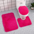 3-Piece Bathroom Rug & Toilet Lid Cover Set