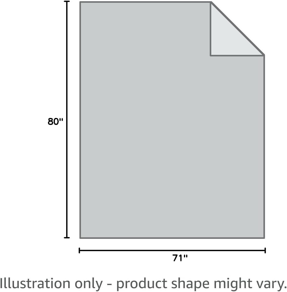 Sherpa Fleece Throw Blanket – Grey, 71" x 80"