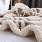 Sherpa Fleece Throw Blanket – Grey, 71" x 80"