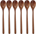 Korean-Style Wooden Spoons Set of 6 – 9 Inch Nanmu Wood
