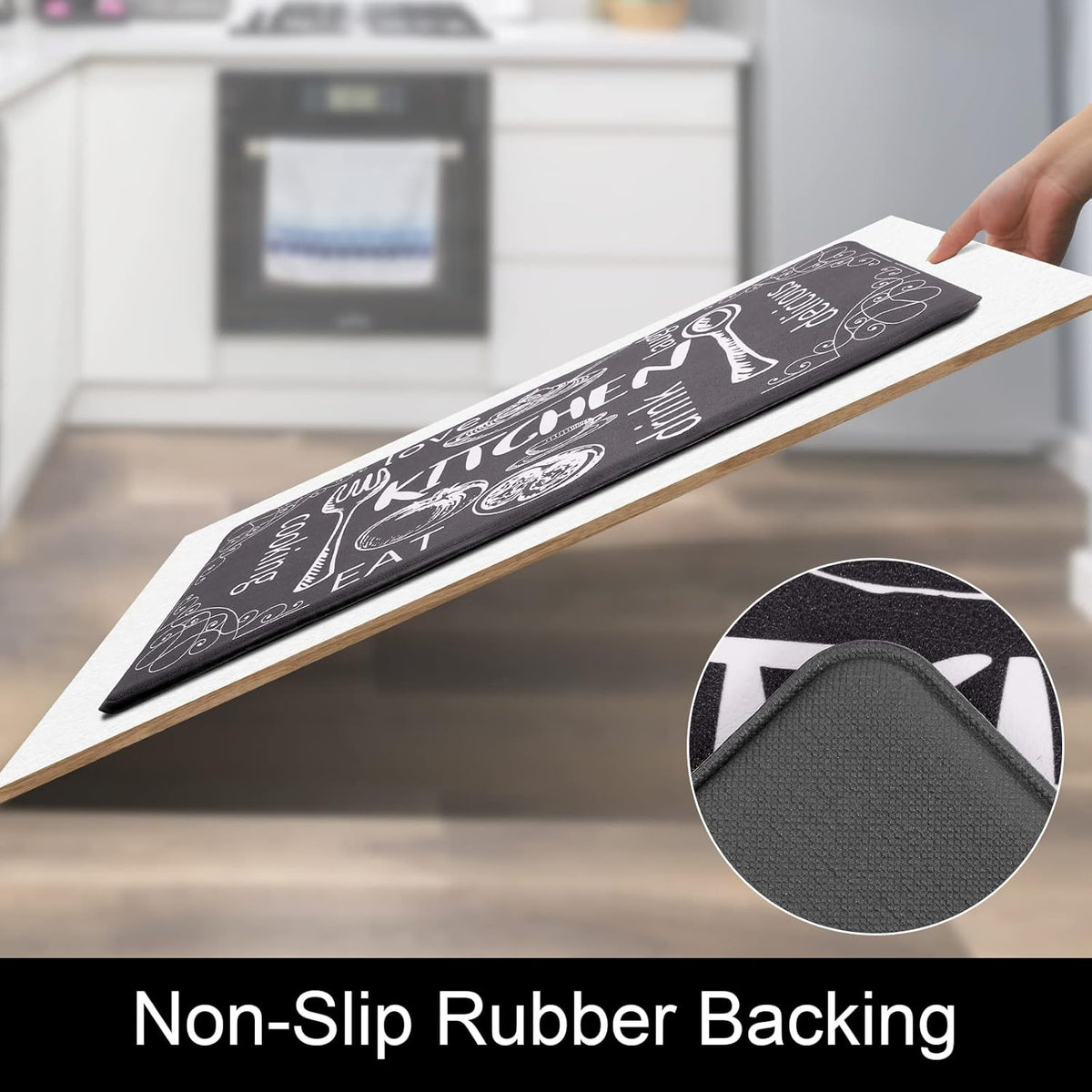 Anti-Fatigue Kitchen Rugs Set of 2