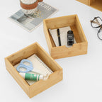 Bamboo Desk Organizer with 3 Drawers