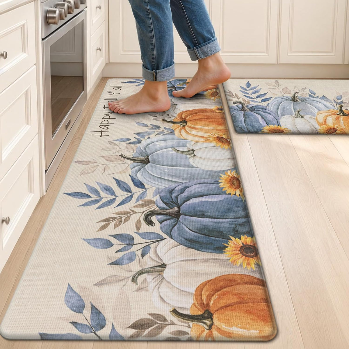 Anti-Fatigue Kitchen Rugs Set of 2