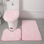 3-Piece Bathroom Rug & Toilet Lid Cover Set