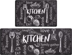 Anti-Fatigue Kitchen Rugs Set of 2