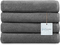 Franklin 100% Cotton Popcorn Textured Hand Towels – 6 Pack, Charcoal