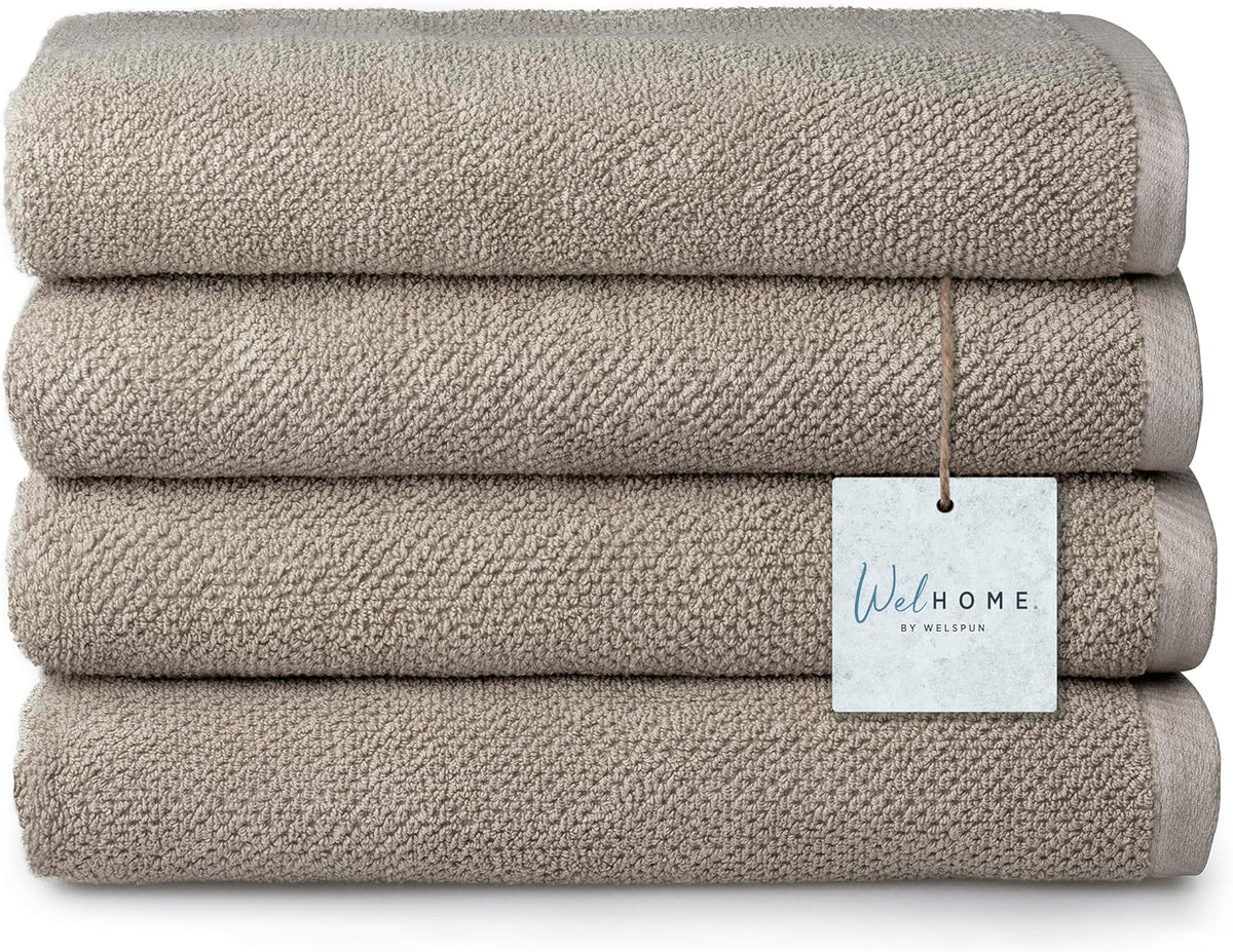 Franklin 100% Cotton Popcorn Textured Hand Towels – 6 Pack, Charcoal