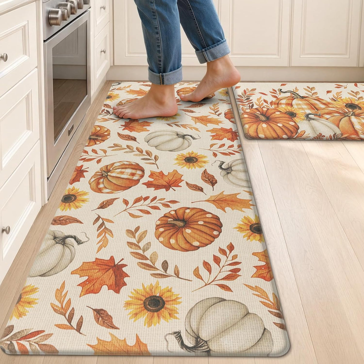 Anti-Fatigue Kitchen Rugs Set of 2