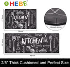 Anti-Fatigue Kitchen Rugs Set of 2