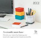 Marble Look Toothbrush Holder with Detachable Tray