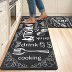 Anti-Fatigue Kitchen Rugs Set of 2