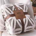 Sherpa Fleece Throw Blanket – Grey, 71" x 80"