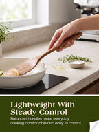 Teak Wood Kitchen Utensil Set – 10 Piece Cooking Tool Collection