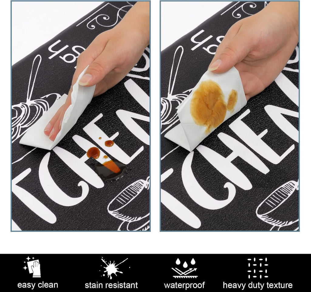 Anti-Fatigue Kitchen Rugs Set of 2