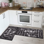 Anti-Fatigue Kitchen Rugs Set of 2
