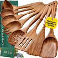 Teak Wood Kitchen Utensil Set – 8 Piece Cooking Tool Collection